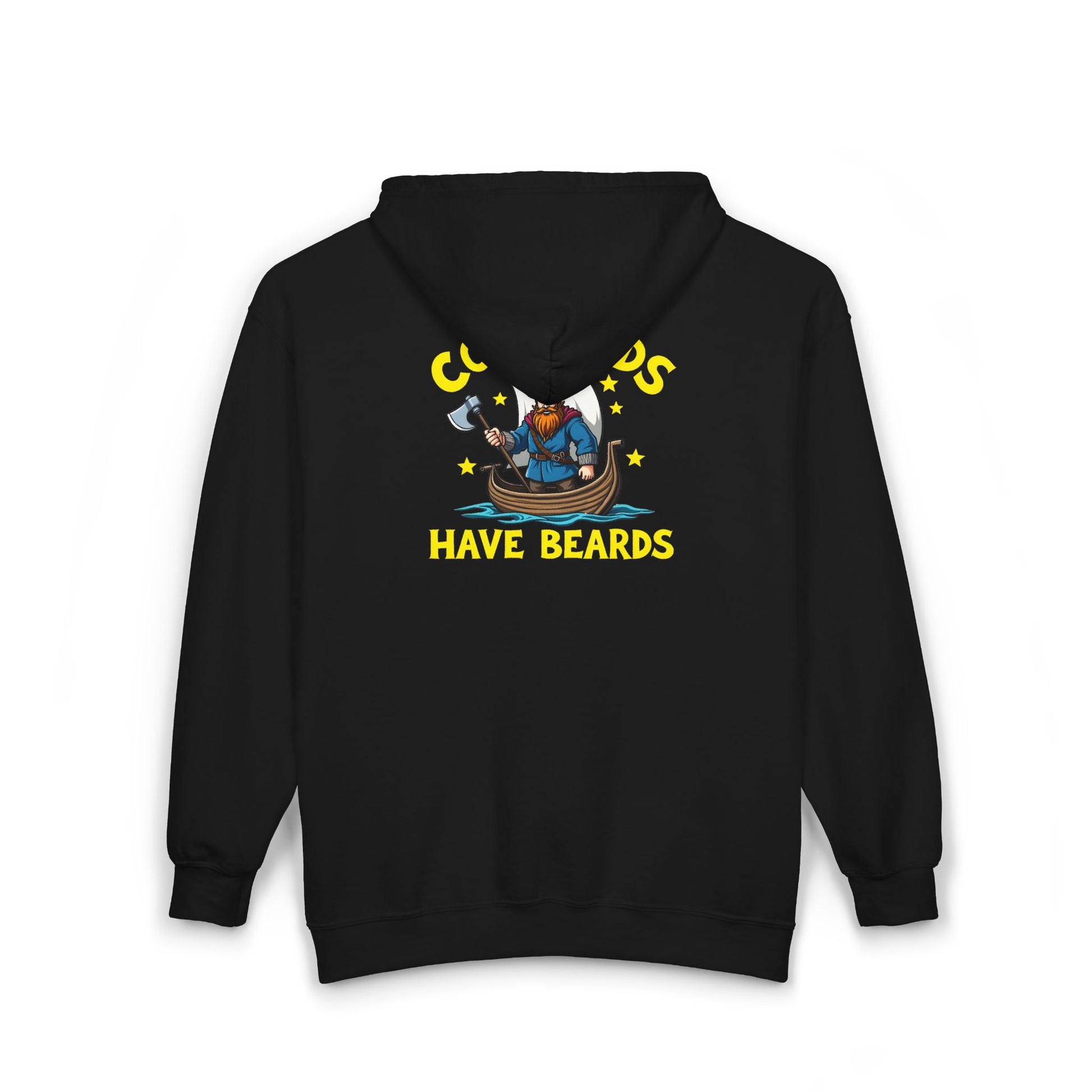 Viking "COOL DADS" - "HAVE BEARDS" Full Zip Hoodie Sweatshirt, Father's Day Gift, Funny Dad Apparel, Dad with Beard, Viking Lover Gift, Norse Mythology Clothing
