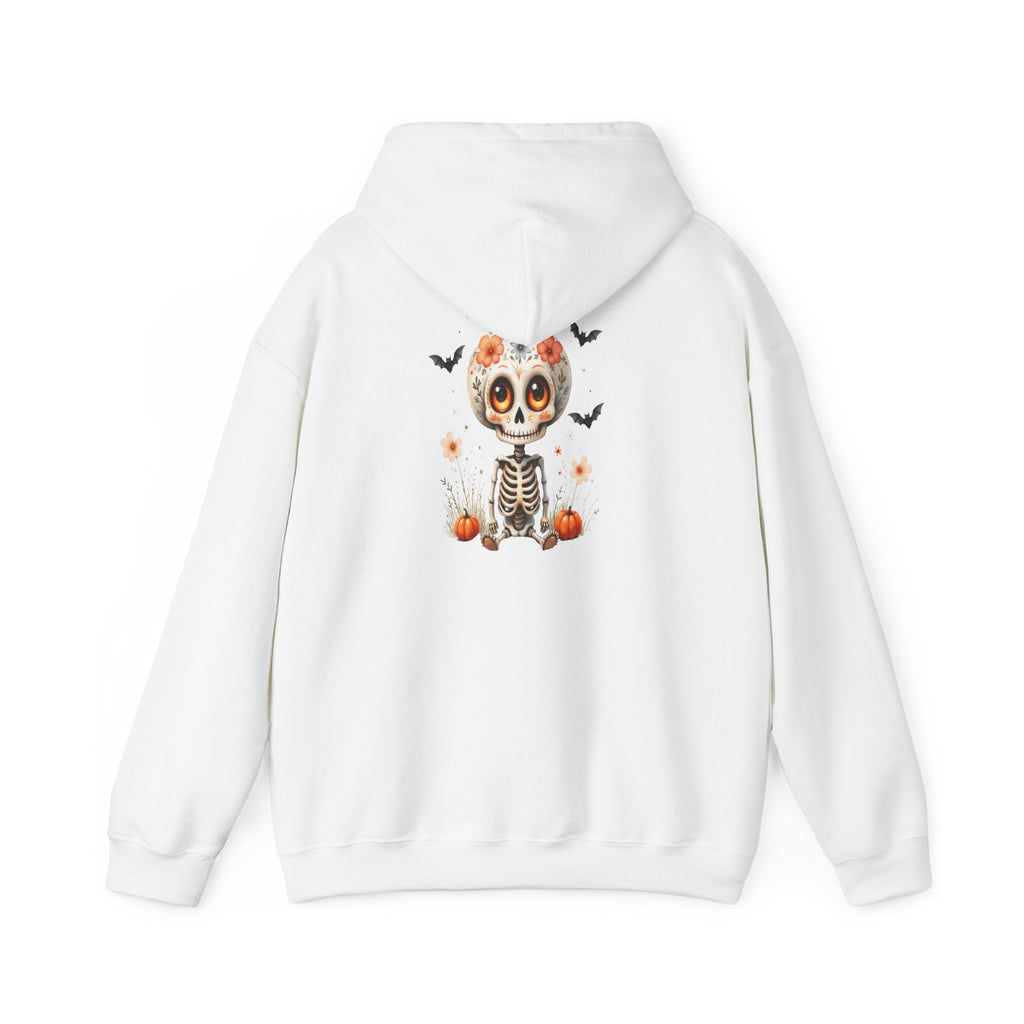 Day of the Dead Skeleton Hoodie, Cozy Halloween Sweatshirt for Fall, Unisex Pumpkin Sweatshirt, Casual Seasonal Gift, Festive Skull Apparel