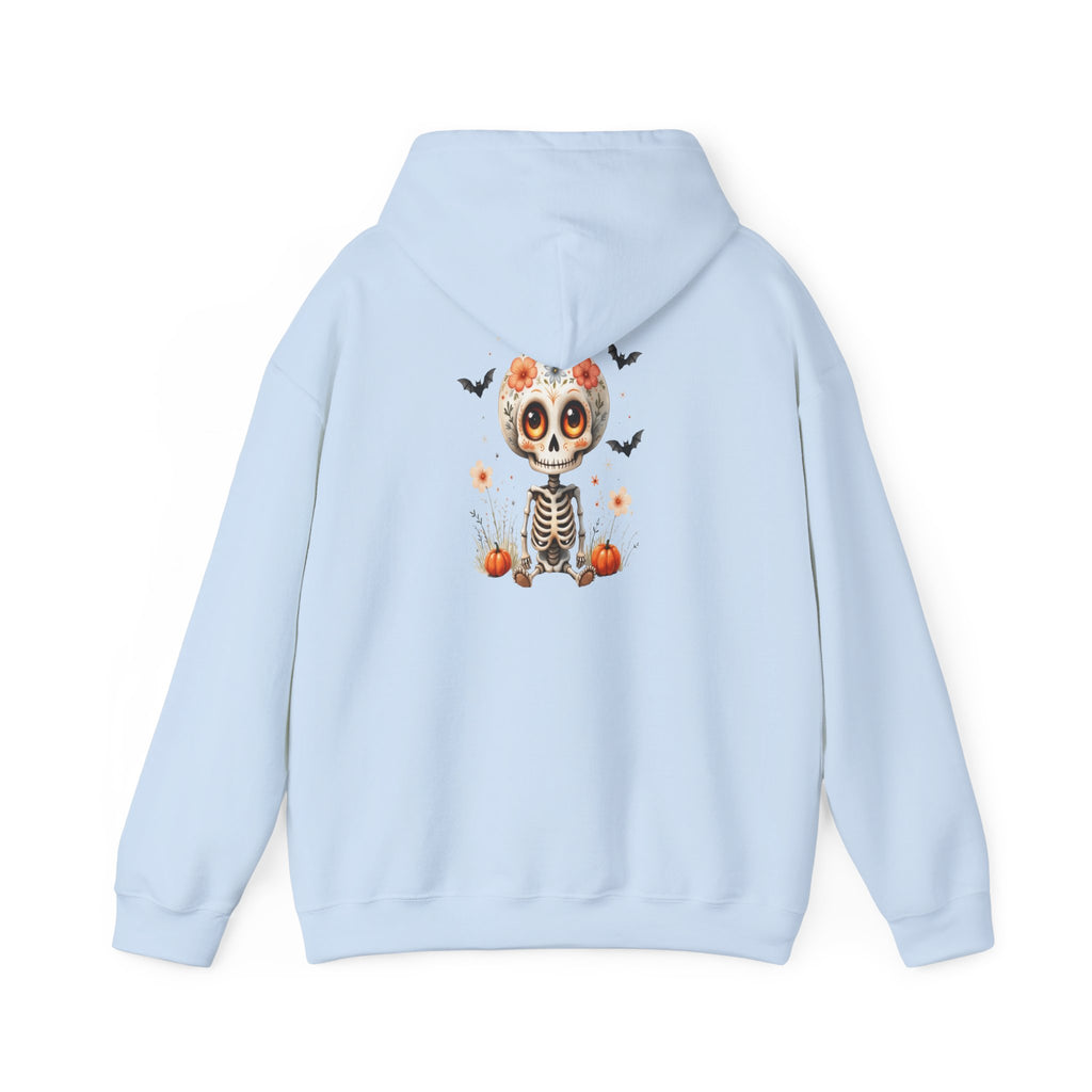 Day of the Dead Skeleton Hoodie, Cozy Halloween Sweatshirt for Fall, Unisex Pumpkin Sweatshirt, Casual Seasonal Gift, Festive Skull Apparel