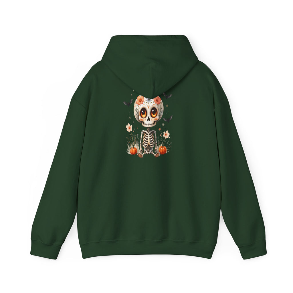 Day of the Dead Skeleton Hoodie, Cozy Halloween Sweatshirt for Fall, Unisex Pumpkin Sweatshirt, Casual Seasonal Gift, Festive Skull Apparel