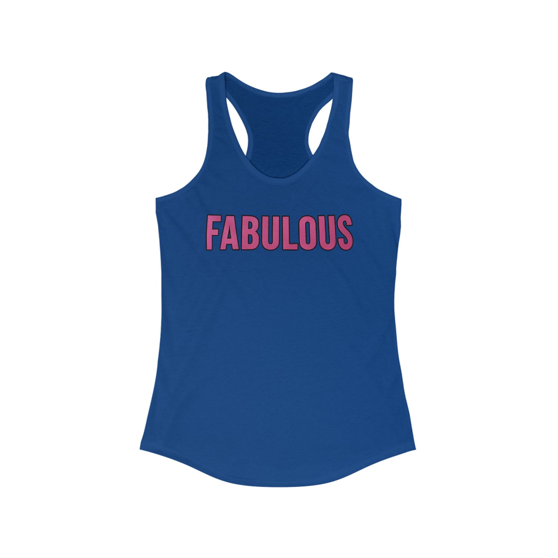 FABULOUS Tank Top – Hot Pink Graphic Women’s Summer Shirt, Cute Logo Tee, Trendy Statement Gym & Casual Fashion