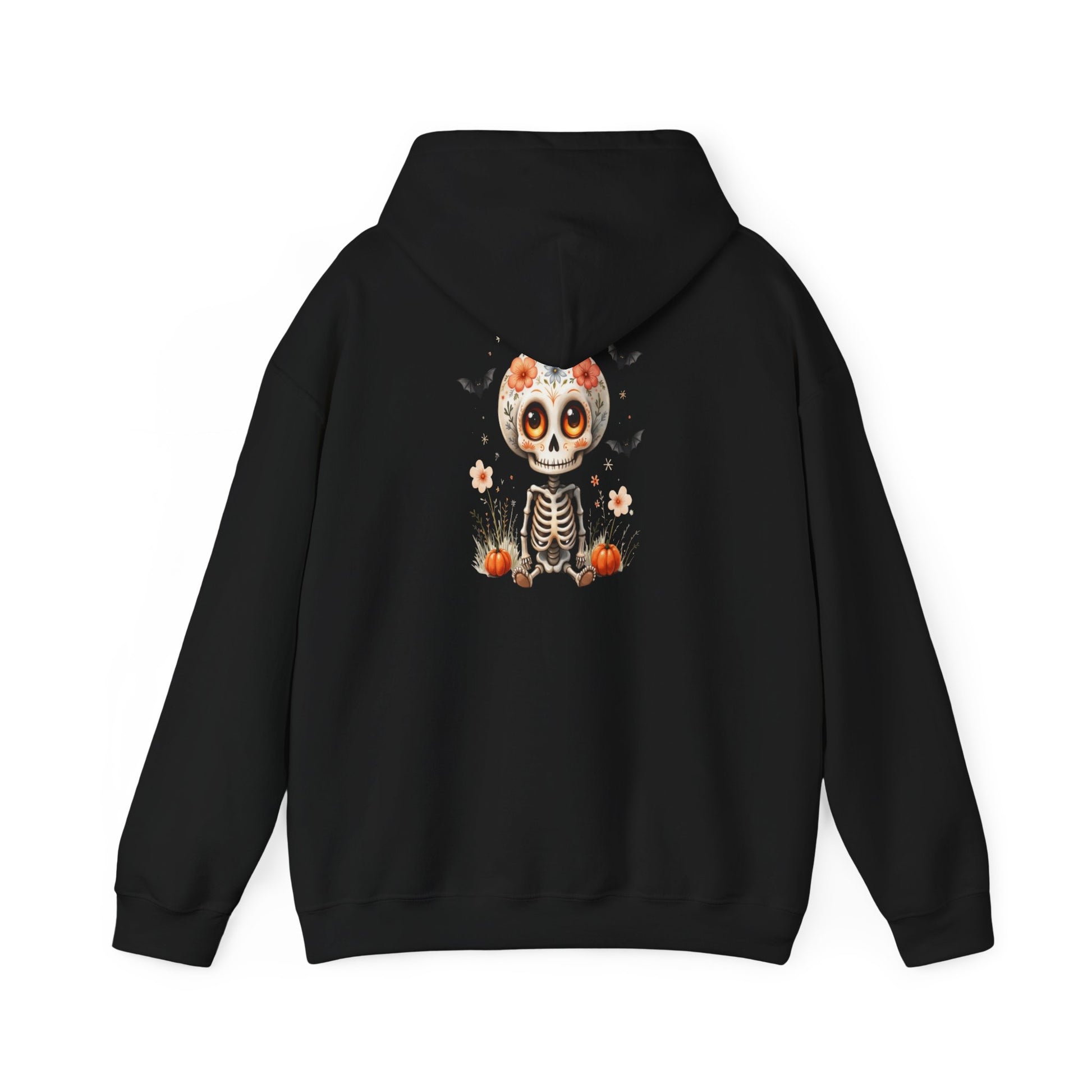 Day of the Dead Skeleton Hoodie, Cozy Halloween Sweatshirt for Fall, Unisex Pumpkin Sweatshirt, Casual Seasonal Gift, Festive Skull Apparel