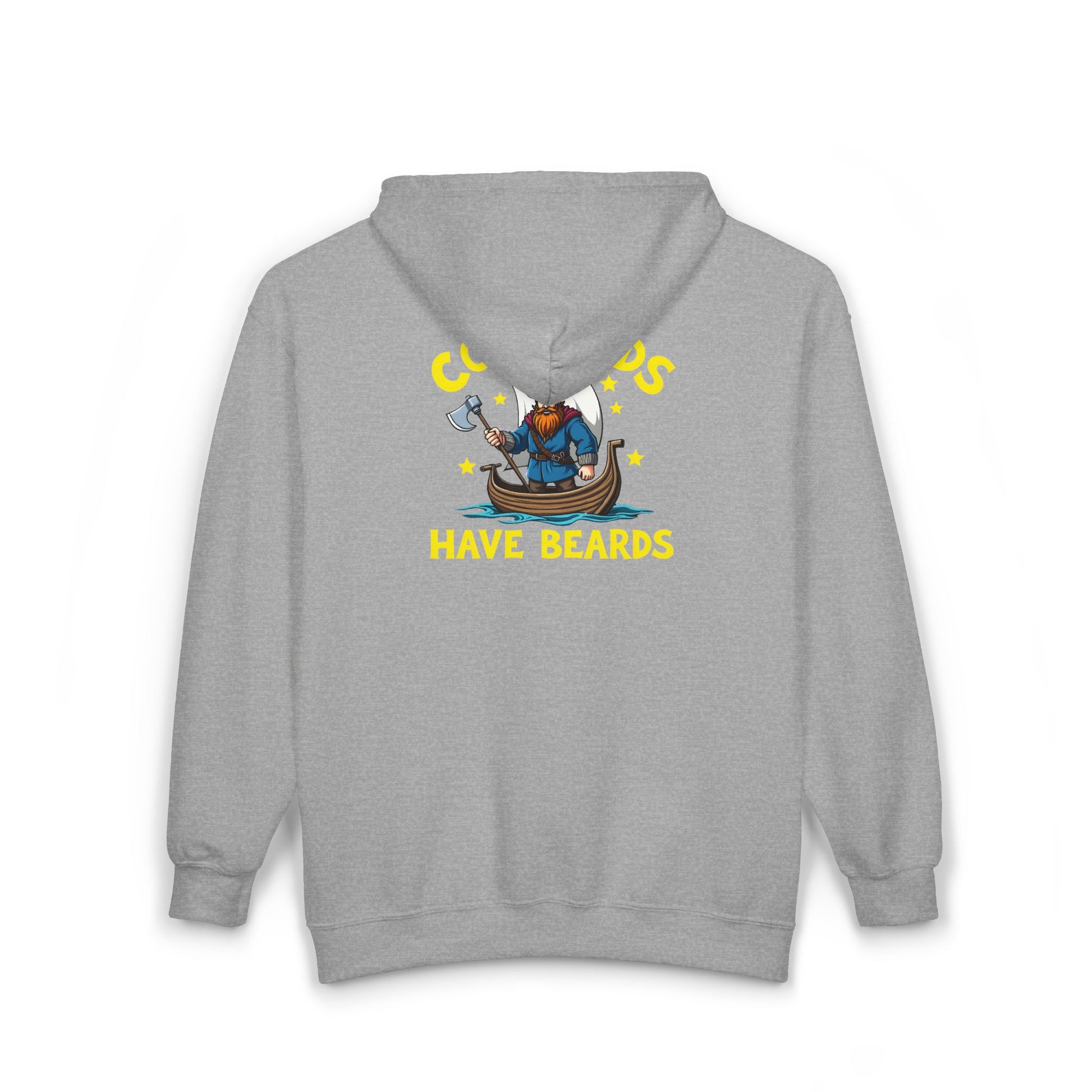 Viking "COOL DADS" - "HAVE BEARDS" Full Zip Hoodie Sweatshirt, Father's Day Gift, Funny Dad Apparel, Dad with Beard, Viking Lover Gift, Norse Mythology Clothing