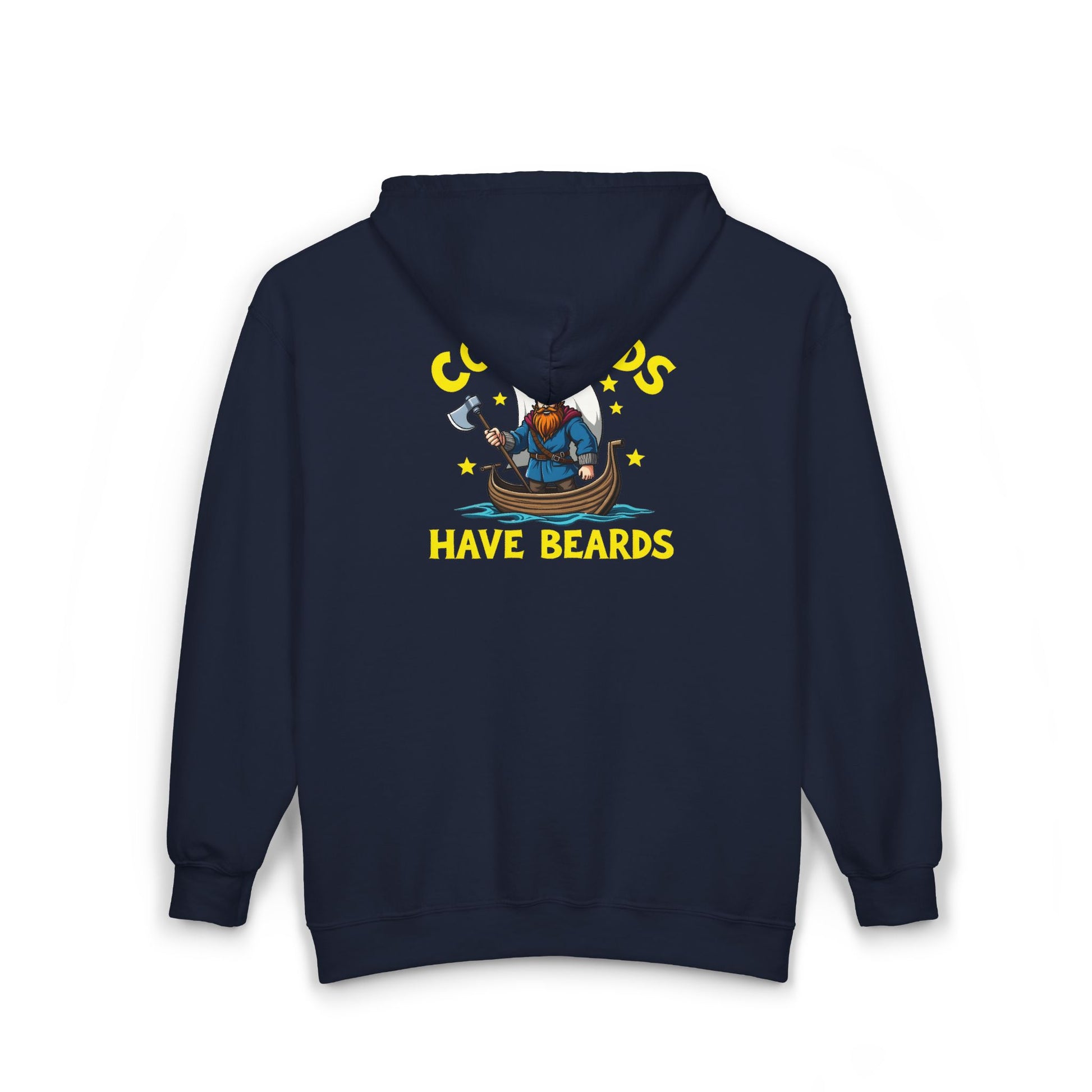 Viking "COOL DADS" - "HAVE BEARDS" Full Zip Hoodie Sweatshirt, Father's Day Gift, Funny Dad Apparel, Dad with Beard, Viking Lover Gift, Norse Mythology Clothing