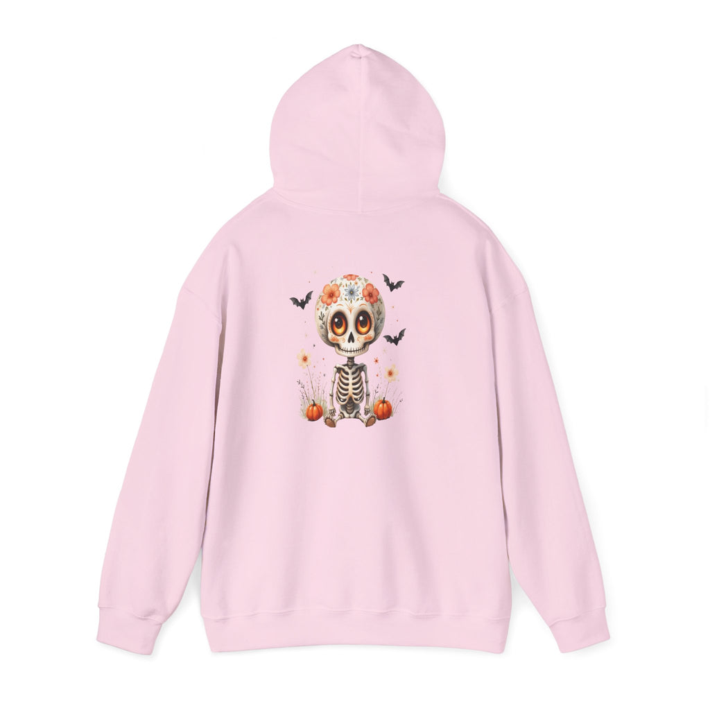 Day of the Dead Skeleton Hoodie, Cozy Halloween Sweatshirt for Fall, Unisex Pumpkin Sweatshirt, Casual Seasonal Gift, Festive Skull Apparel