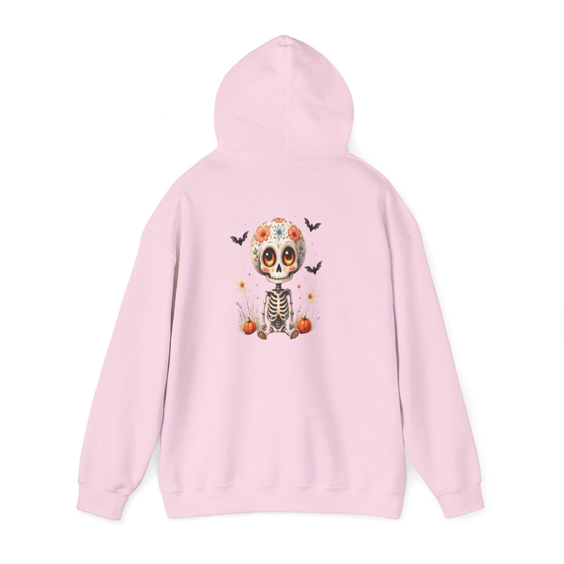 Day of the Dead Skeleton Hoodie, Cozy Halloween Sweatshirt for Fall, Unisex Pumpkin Sweatshirt, Casual Seasonal Gift, Festive Skull Apparel